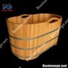 Bồn tắm gỗ sồi cao cấp