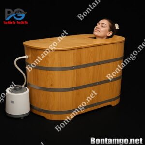 Bồn tắm gỗ xông hơi