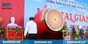 Trang trí trống khai giảng đẹp
