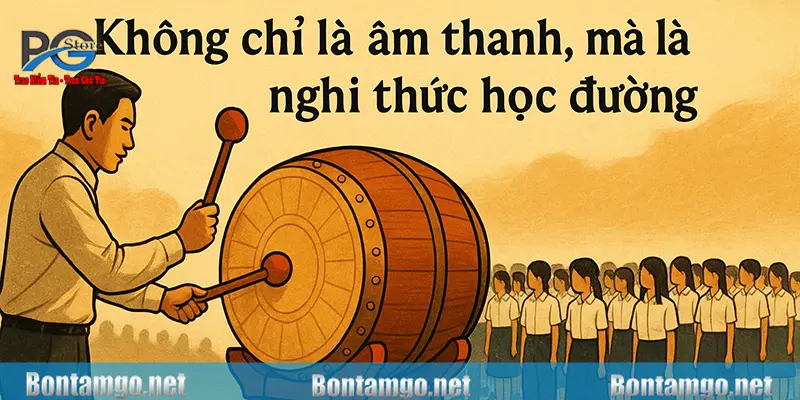 Trống là biểu tượng của học đường
